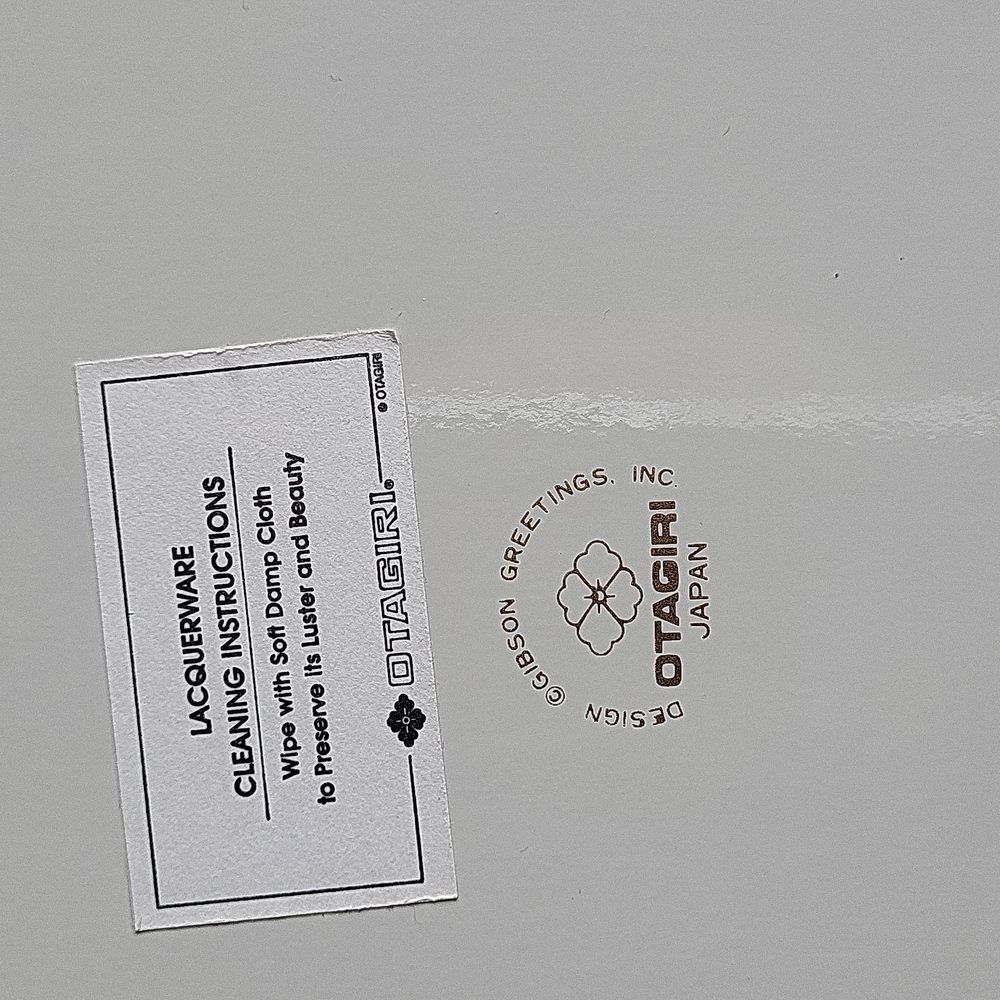 Vintage Gibson Greetings Otagiri Japan Serving Tray & 4 Mugs - Picture 4 of 6